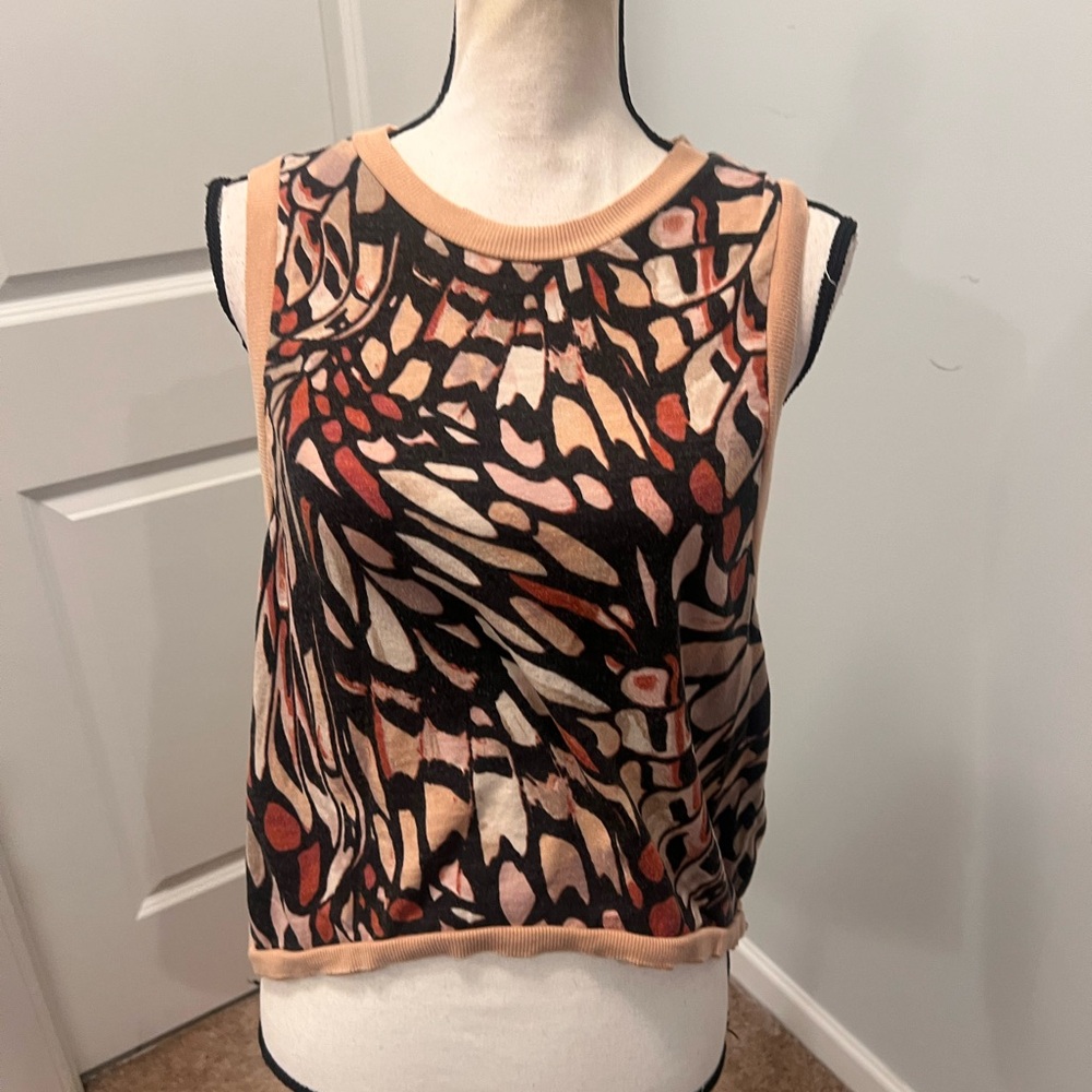 Free People Movement abstract print cropped tank
Size small
